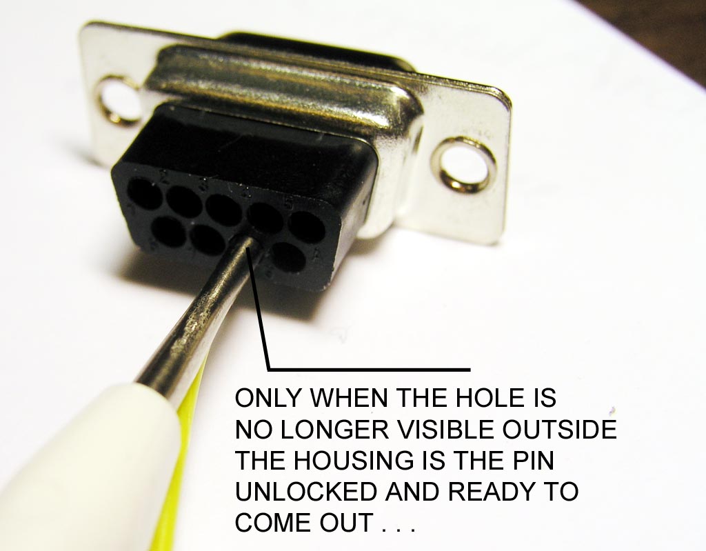 AeroElectric Connection - D-Sub Pin Extraction